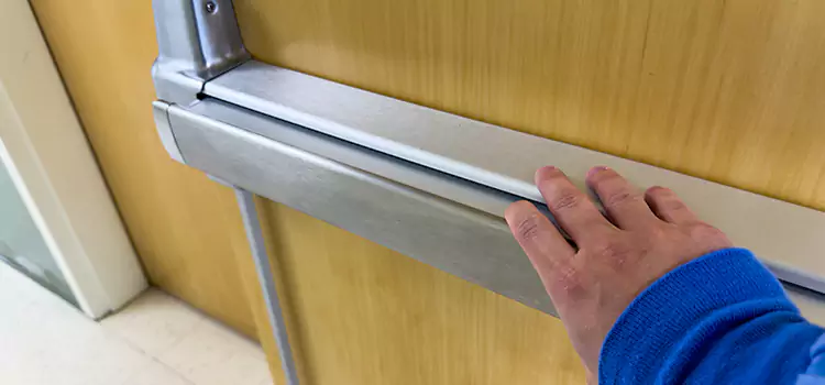 Installing a Push Bar on a Door San Jacinto